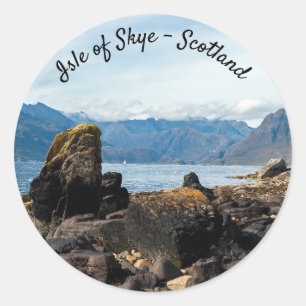 Sticker Rond Île de Skye - Ecosse, Royaume-Uni