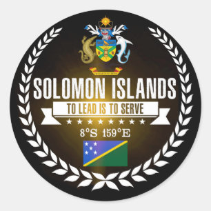 Sticker Rond Îles Salomon
