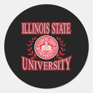 Sticker Rond Illinois State Redbirds Laurels Alternatif