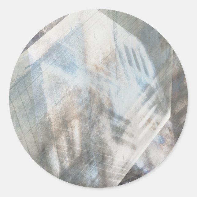 Sticker Rond Illusion à facettes IV (Devant)