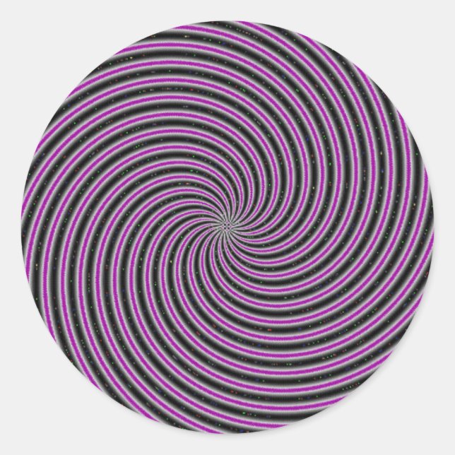 Sticker Rond Illusion optique (Devant)
