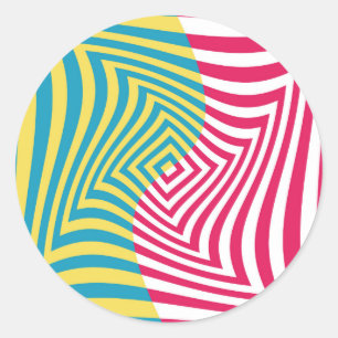 Sticker Rond Illusion optique