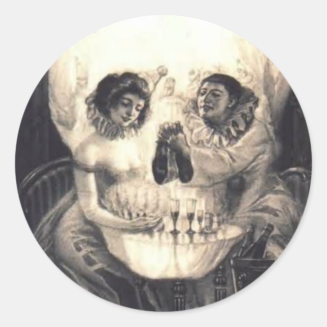 Sticker Rond Illusions optiques (Devant)