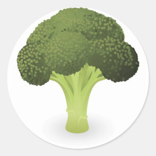 Sticker Rond Illustration de brocoli