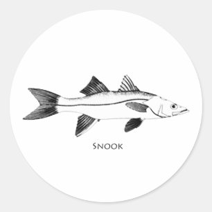 Sticker Rond Illustration de Snook