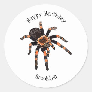 Sticker Rond Illustration de Tarantula