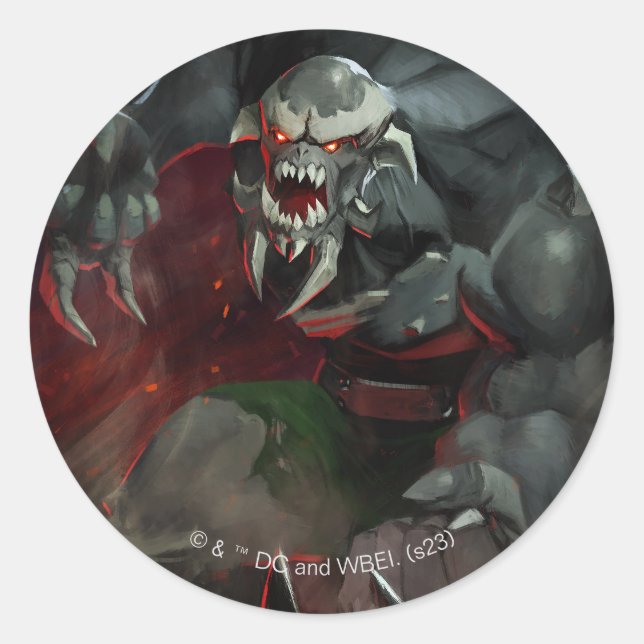 Sticker Rond Illustration d'une crise infinie (Devant)