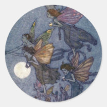 Illustration vintage Edmund Dulac Fairies