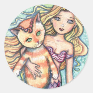 Sticker Rond "illustrations molly harrison"