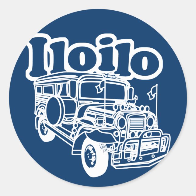 Sticker Rond Iloilo Jeepney (Devant)