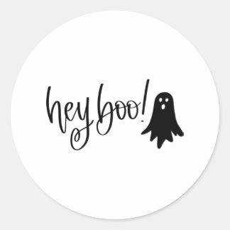 Sticker Rond Ils boivent avec un fantôme