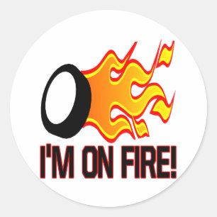 Sticker Rond Im En Feu