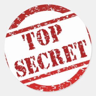 Sticker Rond Image du suppl. secret supérieur