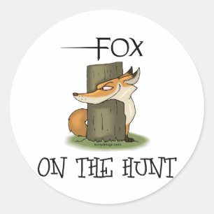 Sticker Rond Image Fox