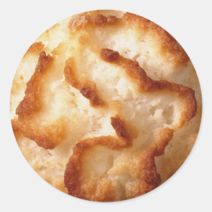 Sticker Rond Image Macaroon Cookie