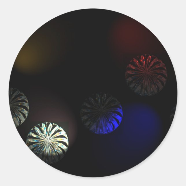 Sticker Rond Imager cystal coloré (Devant)