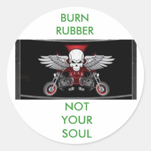 Sticker Rond imagesCALKRLIA, RUBBER BRÛLÉ, N...