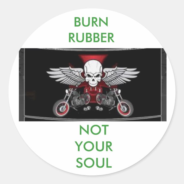 Sticker Rond imagesCALKRLIA, RUBBER BRÛLÉ, N... (Devant)