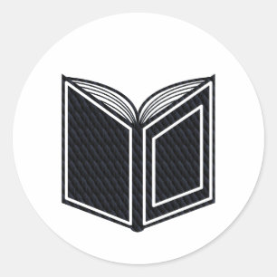 Sticker Rond Imaginaire Black Obsidian Dragon Scales livre