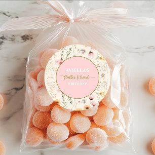 Sticker Rond Imaginaire Fairy Fbattage et Fleur sauvage Twirl