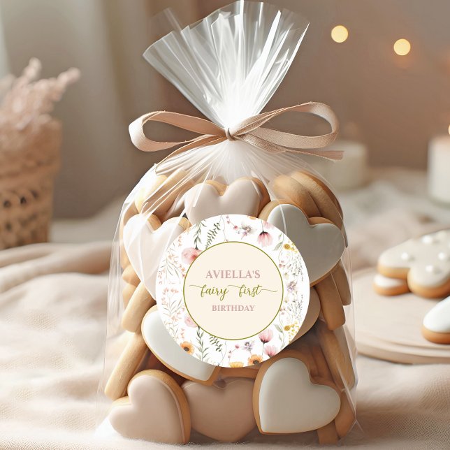 Sticker Rond Imaginaire Fairy Premier Fleur sauvage (Créateur téléchargé)