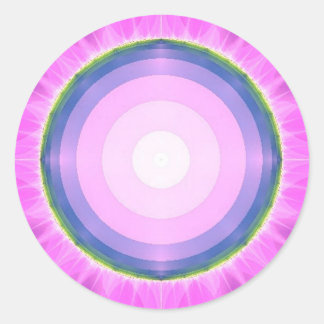 Sticker Rond Imaginaire rose ~ Fractures
