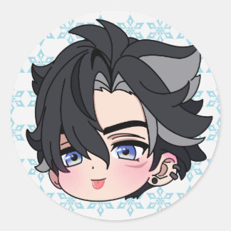 Sticker Rond Impact de Wriothesley Chibi Genshin