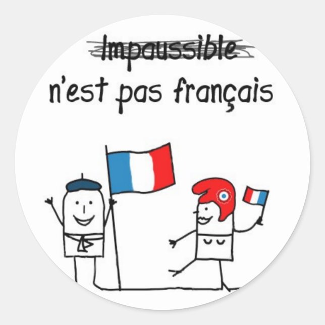 Sticker Rond Imposant (Devant)