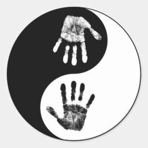 Sticker Rond Impression à la main Yin-Yang.jpg
