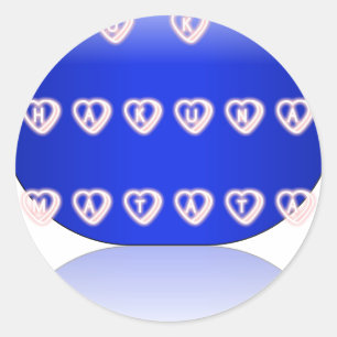 Sticker Rond Impression d'art Hakuna Matata