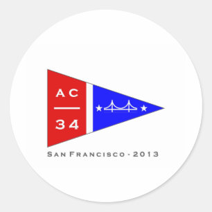 Sticker Rond Impression en flammes AC34