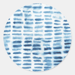 Sticker Rond Imprimer l'aquarelle Indigio
