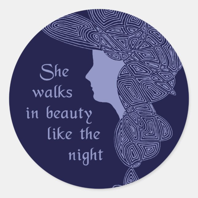 Sticker Rond In Beauty (Devant)