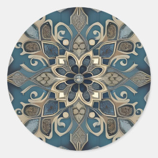 Sticker Rond in blue