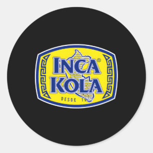 Sticker Rond Inca Pérou Golden Kola Bubblegum Cream Soda