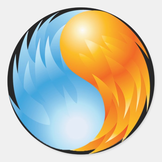 STICKER ROND INCENDIE ET EAU (Devant)