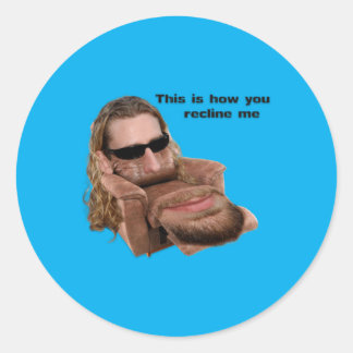 Sticker Rond Inclinez-moi