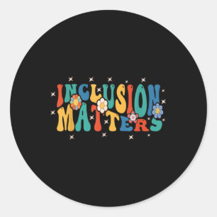 Sticker Rond Inclusion S Thé De Sensibilisation sur l'autisme D