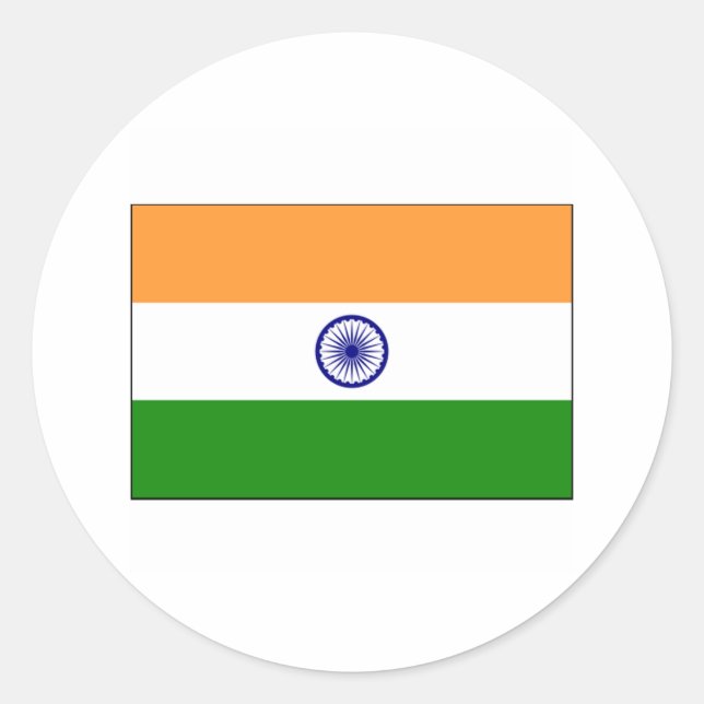 Sticker Rond Inde FLAG International (Devant)
