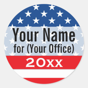 Sticker Rond Indépendant de campagne politique imprimé