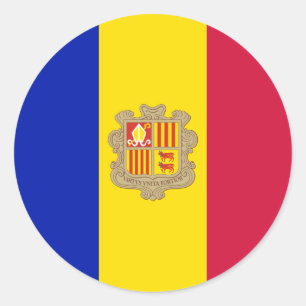 Sticker Rond Indicateur Andorre