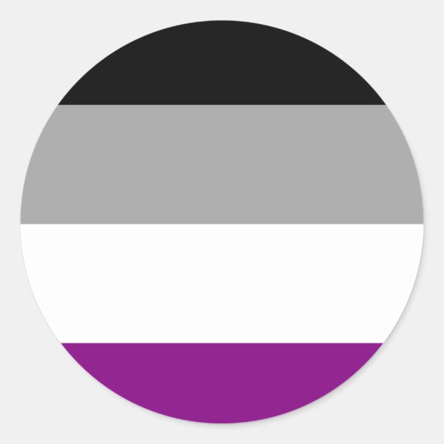 Sticker Rond Indicateur de fierté sexuelle (Devant)