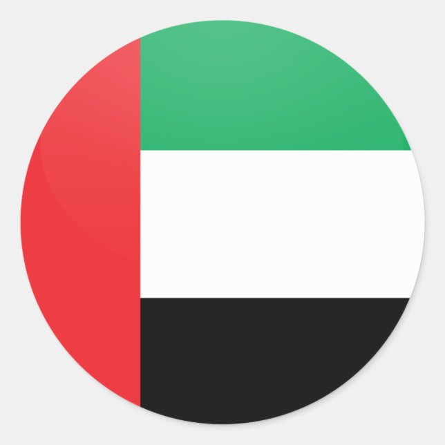 Sticker Rond Indicateur de qualité Uae Cercle (Devant)