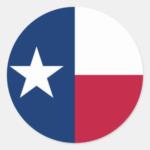 Sticker Rond Indicateur d'état du Texas