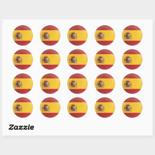 Sticker Rond Indicateur Icône Arrondi Espagne