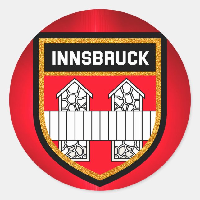 Sticker Rond Indicateur Innsbruck (Devant)