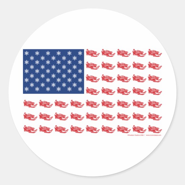 Sticker Rond Indicateur motoneige (Devant)