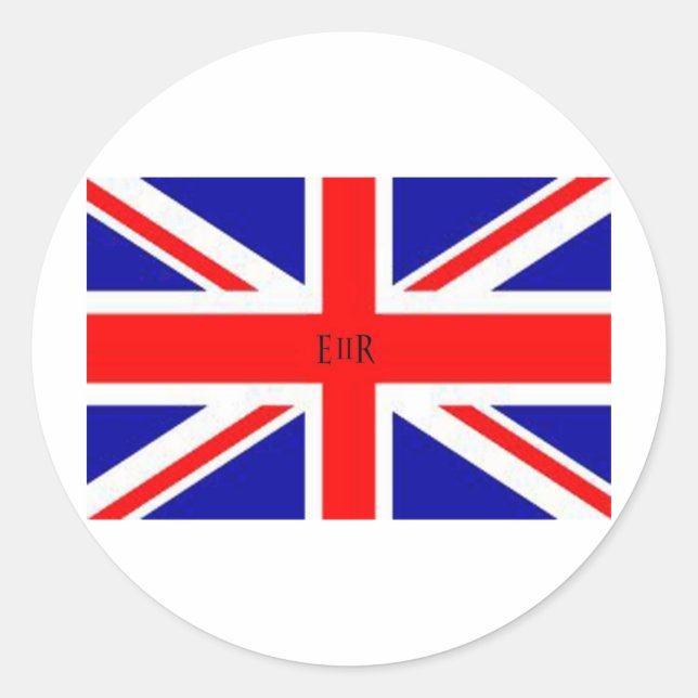 Sticker Rond Indicateur Union Jack (Devant)