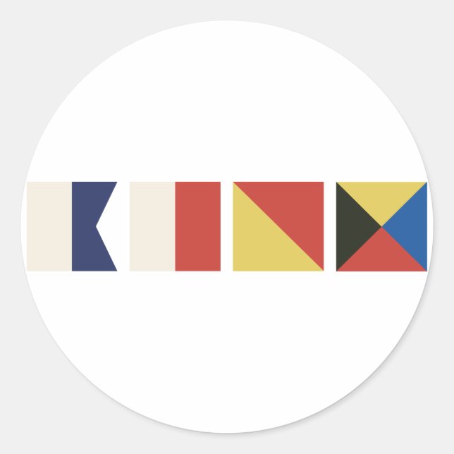 Sticker Rond Indicateurs nautiques (Devant)