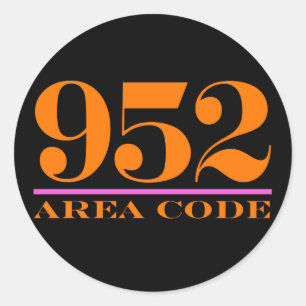 Sticker Rond Indicatif régional 952